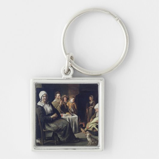 De gezinsmaaltijden sleutelhanger (Voorkant)