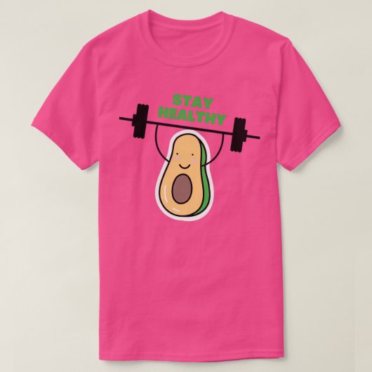 De gezonde Avocado T-shirt (Design voorkant)