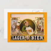 De gezonde Drink. Vintage Ad Briefkaart (Voorkant / Achterkant)