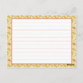 De gezonde het Leven Kaart van het Recept (Achterkant)