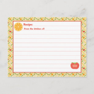 De gezonde het Leven Kaart van het Recept