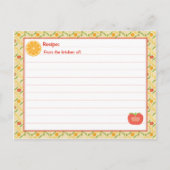 De gezonde het Leven Kaart van het Recept (Voorkant)