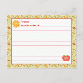 De gezonde het Leven Kaart van het Recept