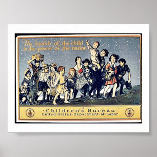 De gezondheid van het kind is de kracht van de nat poster