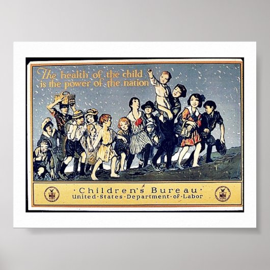 De gezondheid van het kind is de kracht van de nat poster (Voorkant)