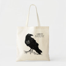 De Ghost in mijn machine "Raven"-Canvas tas