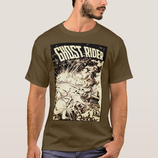 'de Ghost Rider' Comic T-shirt (Voorkant)