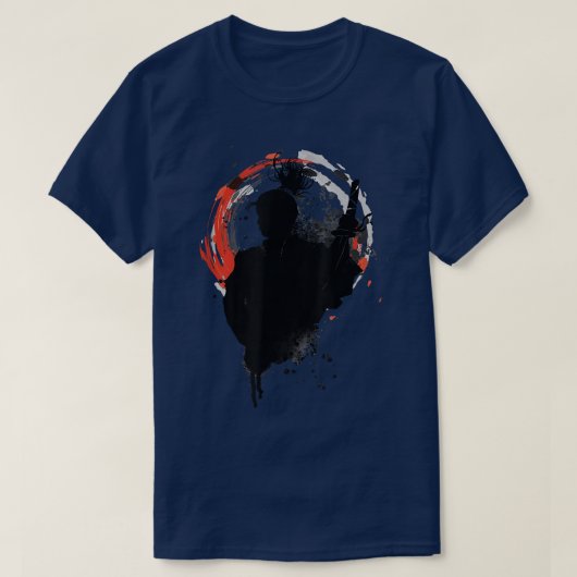 De Ghost Samurai Mask Warrior Samurai Zwaarden Bus T-shirt (Design voorkant)