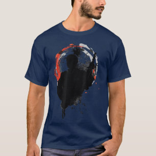 De Ghost Samurai Mask Warrior Samurai Zwaarden Bus T-shirt