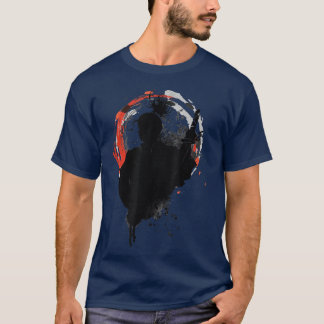 De Ghost Samurai Mask Warrior Samurai Zwaarden Bus T-shirt