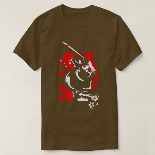 De Ghost Samurai Warrior Anime Manga Bushido (7) T-shirt (Design voorkant)