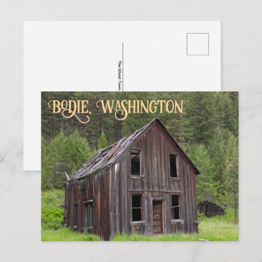De Ghost Town van Bodie Washington Briefkaart (Voorkant / Achterkant)