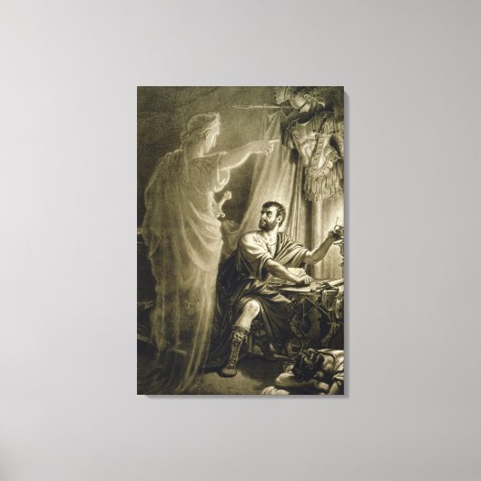De Ghost van Julius Caesar, in het spel van Willia Canvas Afdruk (Voorkant)