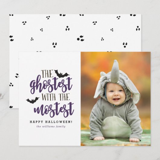 De Ghostest met de Moest Halloween Kaart (Voorkant / Achterkant)