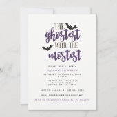 De ghostest met de snelste halloween party kaart (Voorkant)