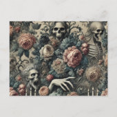 De Ghoul's Gambit - Gotisch Victoriaans Feestdagenkaart (Voorkant)