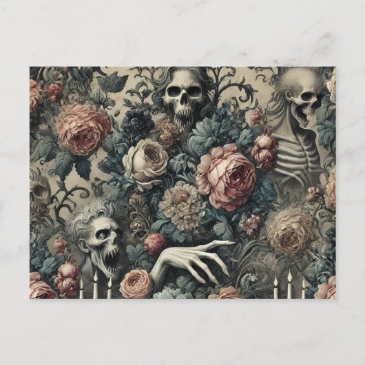 De Ghoul's Gambit - Gotisch Victoriaans Feestdagenkaart (Voorkant)