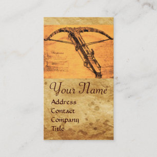 DE GIANT CROSSBOW MONOGRAM VISITEKAARTJE