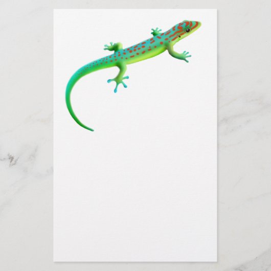 De Giant Day Gecko Stationery Briefpapier (Voorkant)