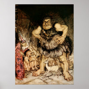 De Giant Galligantua en de Gruikte Oude Magicische Poster