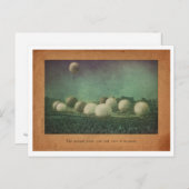 De Giant Puff Ball Race Briefkaart (Voorkant / Achterkant)