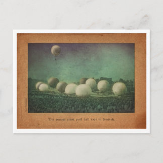 De Giant Puff Ball Race Briefkaart