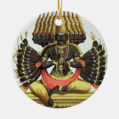 De Giant Ravana (kleurenlitho) Keramisch Ornament (Voorkant)