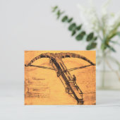DE GIANT ROSSBOW, Antiek perkament Briefkaart (Staand voorkant)