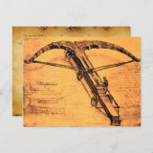 DE GIANT ROSSBOW, Antiek perkament Briefkaart (Voorkant / Achterkant)