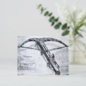 DE GIANT ROSSBOW, Antiek perkament Briefkaart (Staand voorkant)