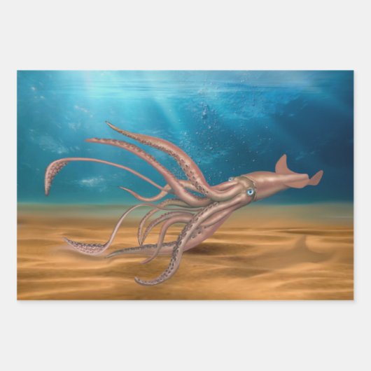 DE GIANT SQUID INPAKPAPIER VEL (Voorkant)