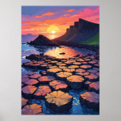 De Giant's Causeway Poster (Voorkant)