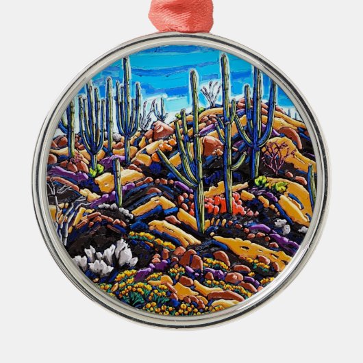 De Giants of the Desert Round Ornament (Voorkant)