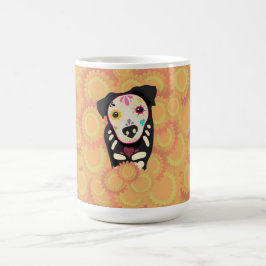 De Gids – Día de los Muertos Hond Kunst Koffiemok