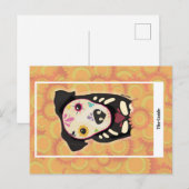 De Gids – Día de los Muertos Hond Tarot Kunst Briefkaart (Voorkant / Achterkant)