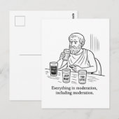 De gids van Aristoteles voor matiging Briefkaart (Voorkant / Achterkant)