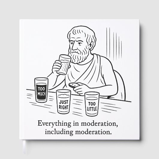 De Gids van Aristoteles voor Matiging Gastenboek (Voorkant)