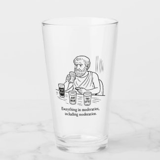 De gids van Aristoteles voor matiging Glas