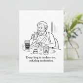 De Gids van Aristoteles voor Matiging Kaart (Staand voorkant)