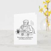 De gids van Aristoteles voor matiging Kaart (Gele Bloem)