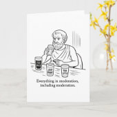 De gids van Aristoteles voor matiging Kaart (Gele Bloem)