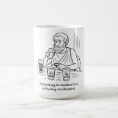 De gids van Aristoteles voor matiging Koffiemok (Center)