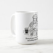 De gids van Aristoteles voor matiging Koffiemok (Voorkant links)