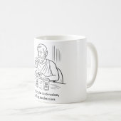 De gids van Aristoteles voor matiging Koffiemok (Voorkant rechts)