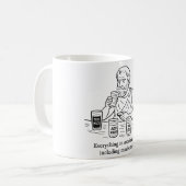 De gids van Aristoteles voor matiging Koffiemok (Voorkant links)