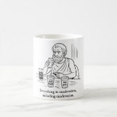 De gids van Aristoteles voor matiging Koffiemok (Center)
