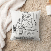 De gids van Aristoteles voor matiging Kussen (Deken)