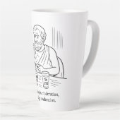 De gids van Aristoteles voor matiging Latte Mok (Rechterhoek)