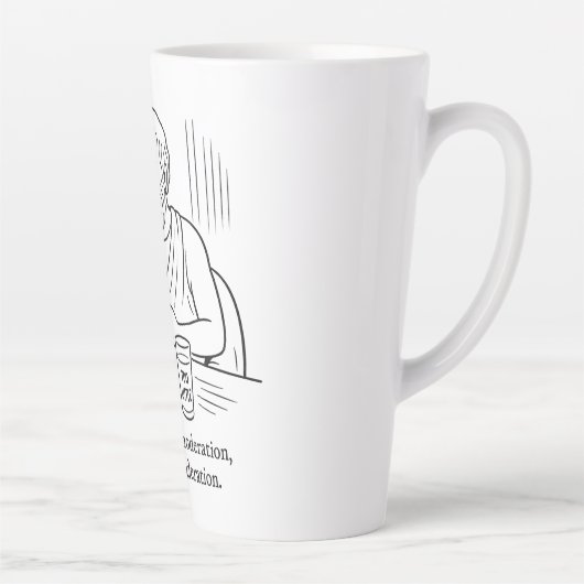 De gids van Aristoteles voor matiging Latte Mok (Rechts)