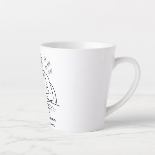 De gids van Aristoteles voor matiging Latte Mok (Rechts)
